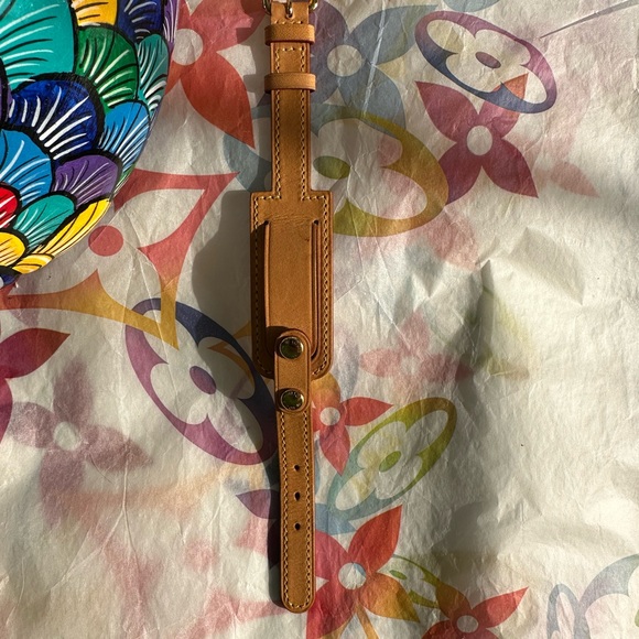 ❤️ Louis Vuitton Vachetta Porte Address Bracelet/Medical Alert/Luggage tag - Picture 12 of 17